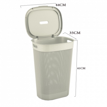 KIS korpa za veš Filo Hamper 55l Romantic ivory-2